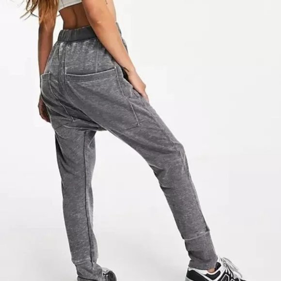 NWT Free People Cozy All Day Harem Legging in Washed Black - Picture 1 of 15